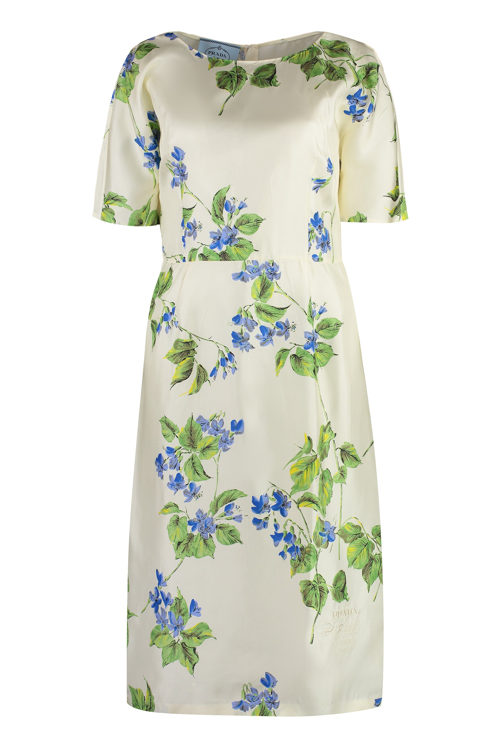 PRADA Floral Silk Mini Dress