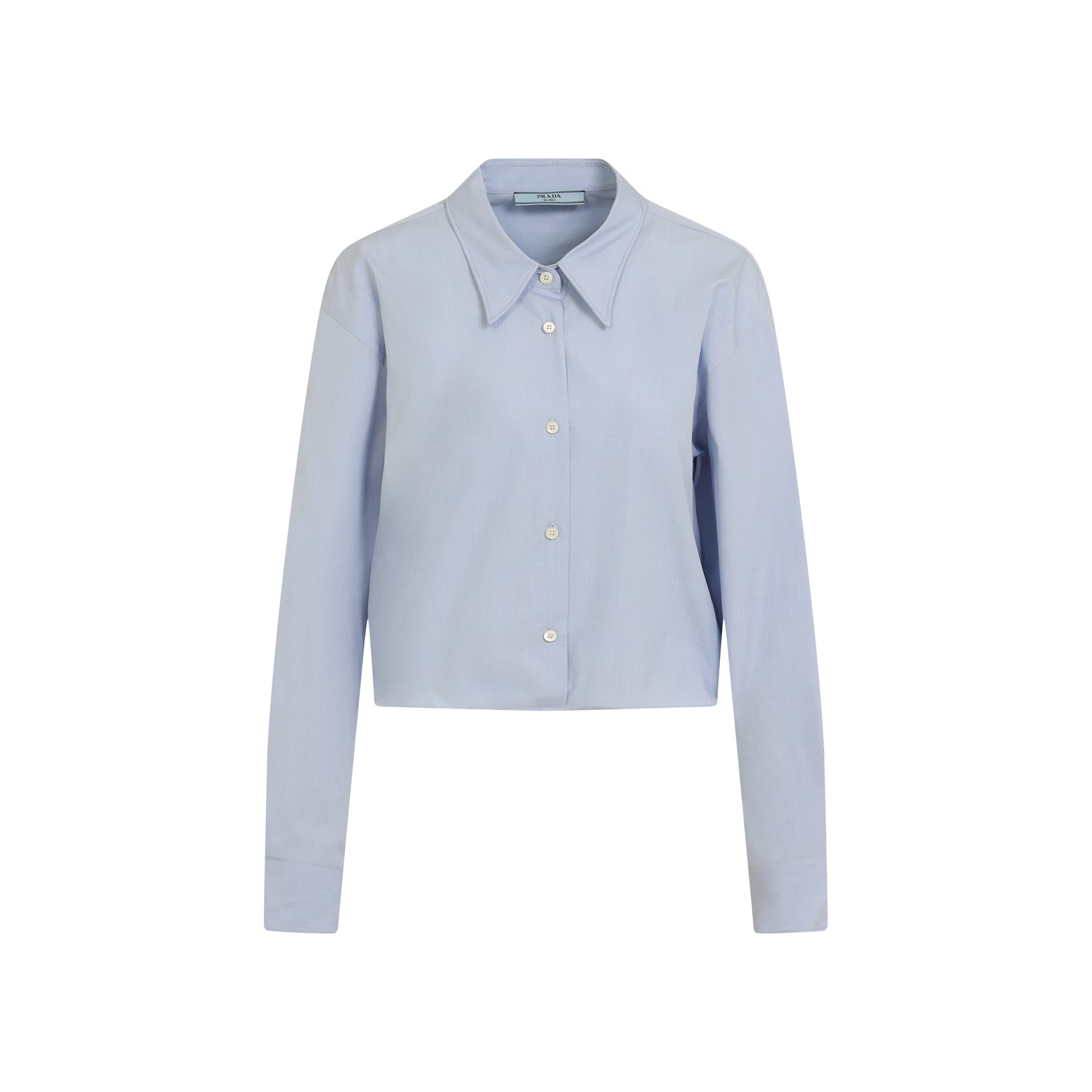 PRADA Cotton Shirt with Nacre Buttons for Women