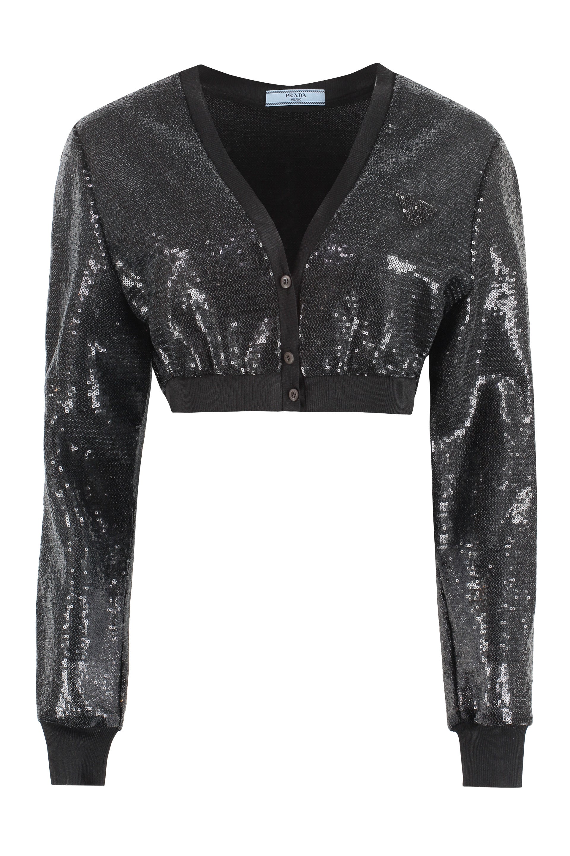 PRADA Mini Sequin Cardigan