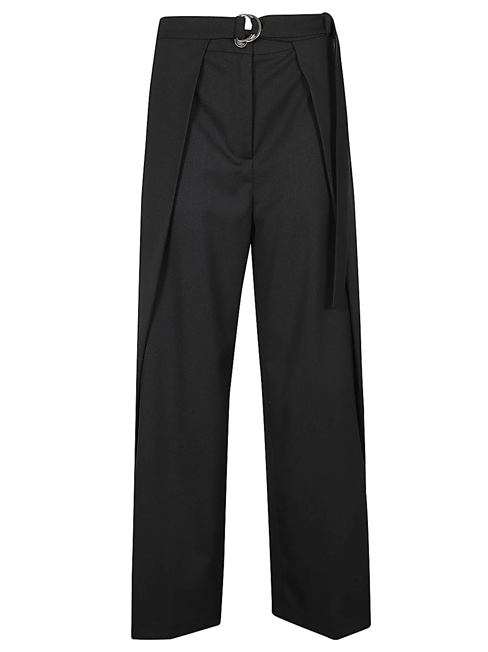 ERIKA CAVALLINI Elegant Wool Twill Amelia Trousers