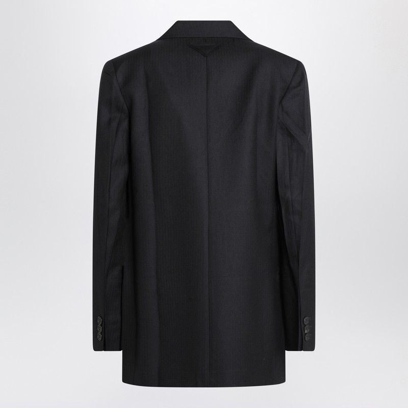 PRADA Single-Breasted Wool Jacket