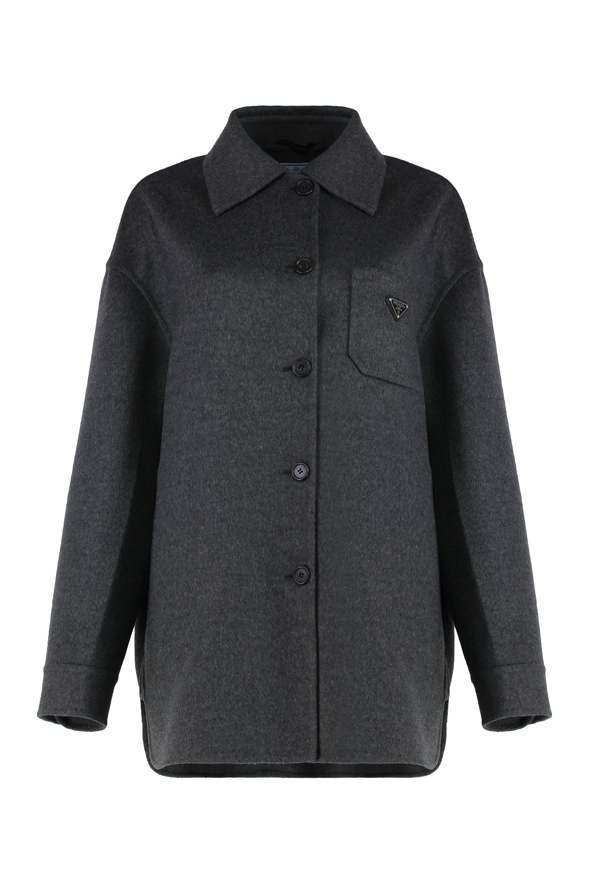 PRADA Bouclé Wool and Cashmere Jacket