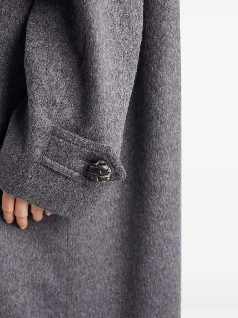 PRADA Single-Breasted Loden Wool Jacket for Women