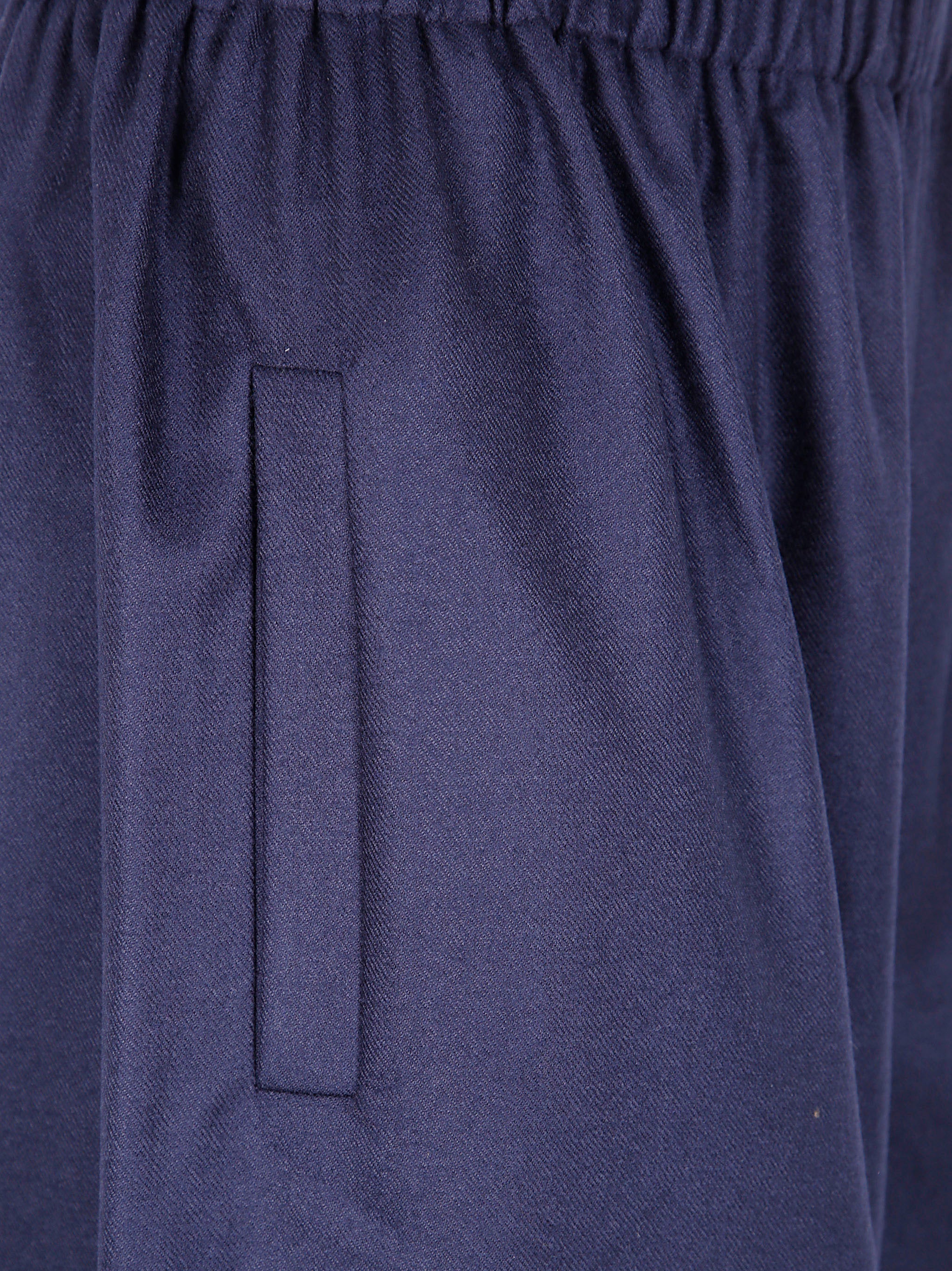 DANIELA GREGIS Women’s Wool Cropped Trousers with Elastic Waistband