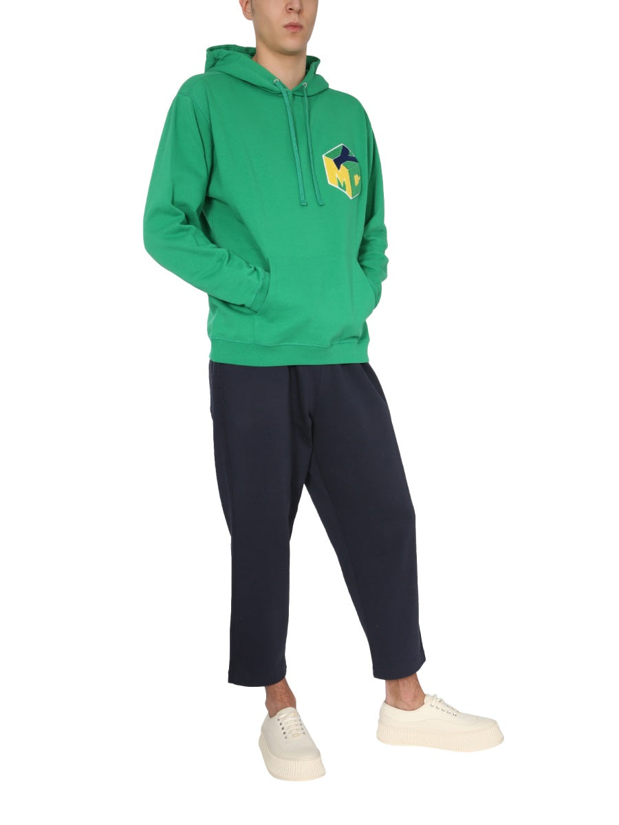 YMC Trendy Hooded Sweatshirt for Men