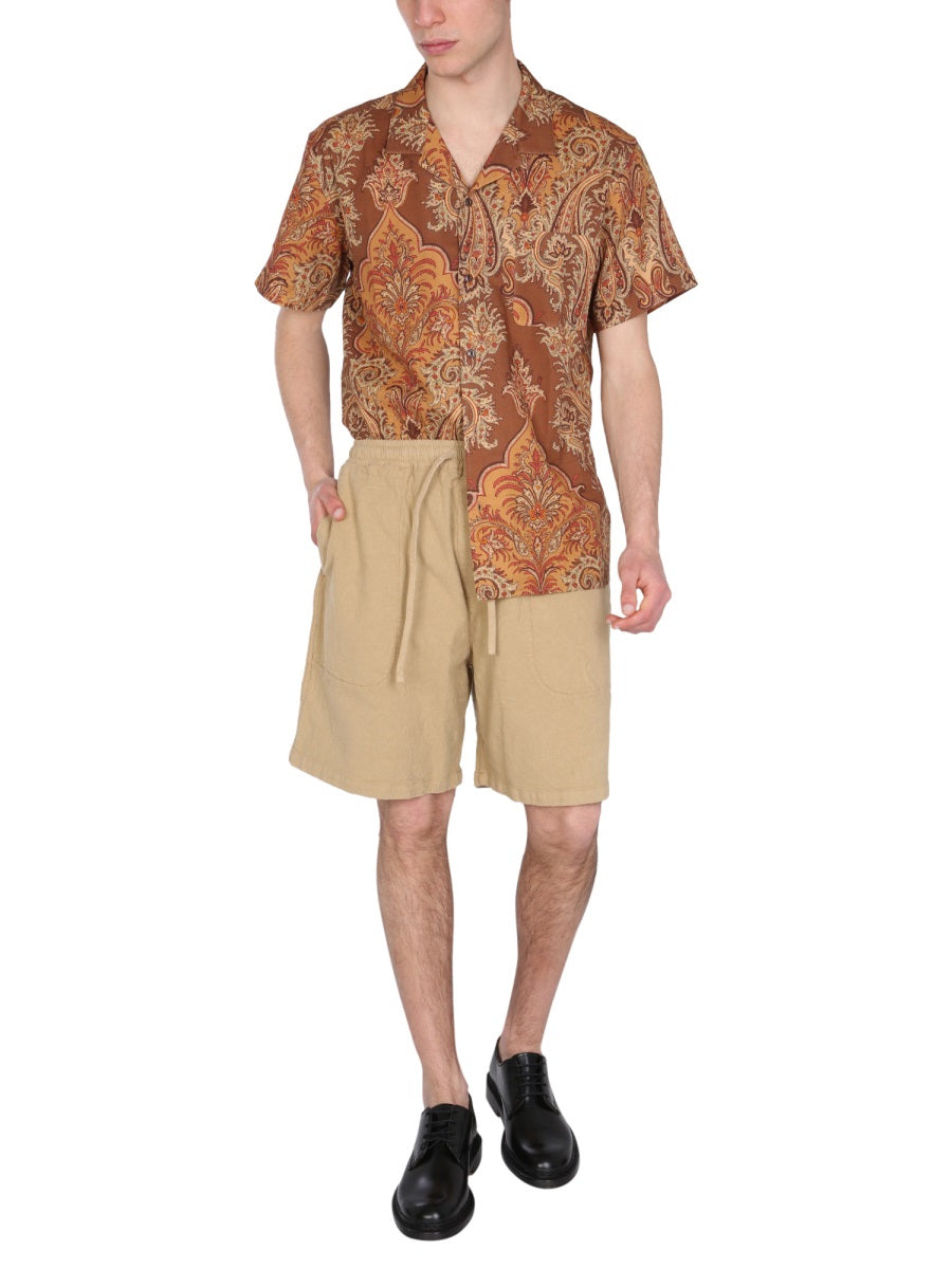 YMC Paisley Jacquard Mini Shorts for Men