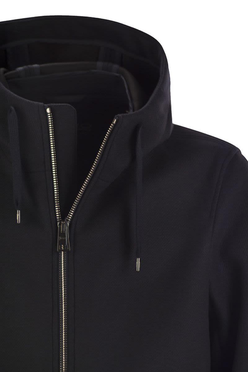 HERNO Men's Hooded Parka Jacket in Technical Fabric