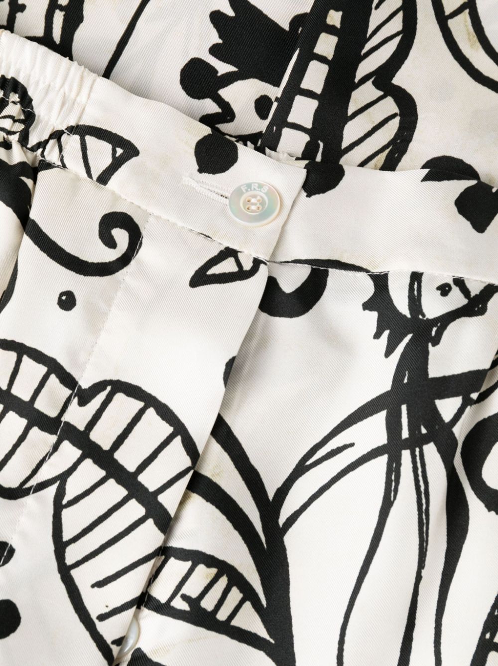 F.R.S FOR RESTLESS SLEEPERS Printed Silk Palazzo Trousers for Women - FW23