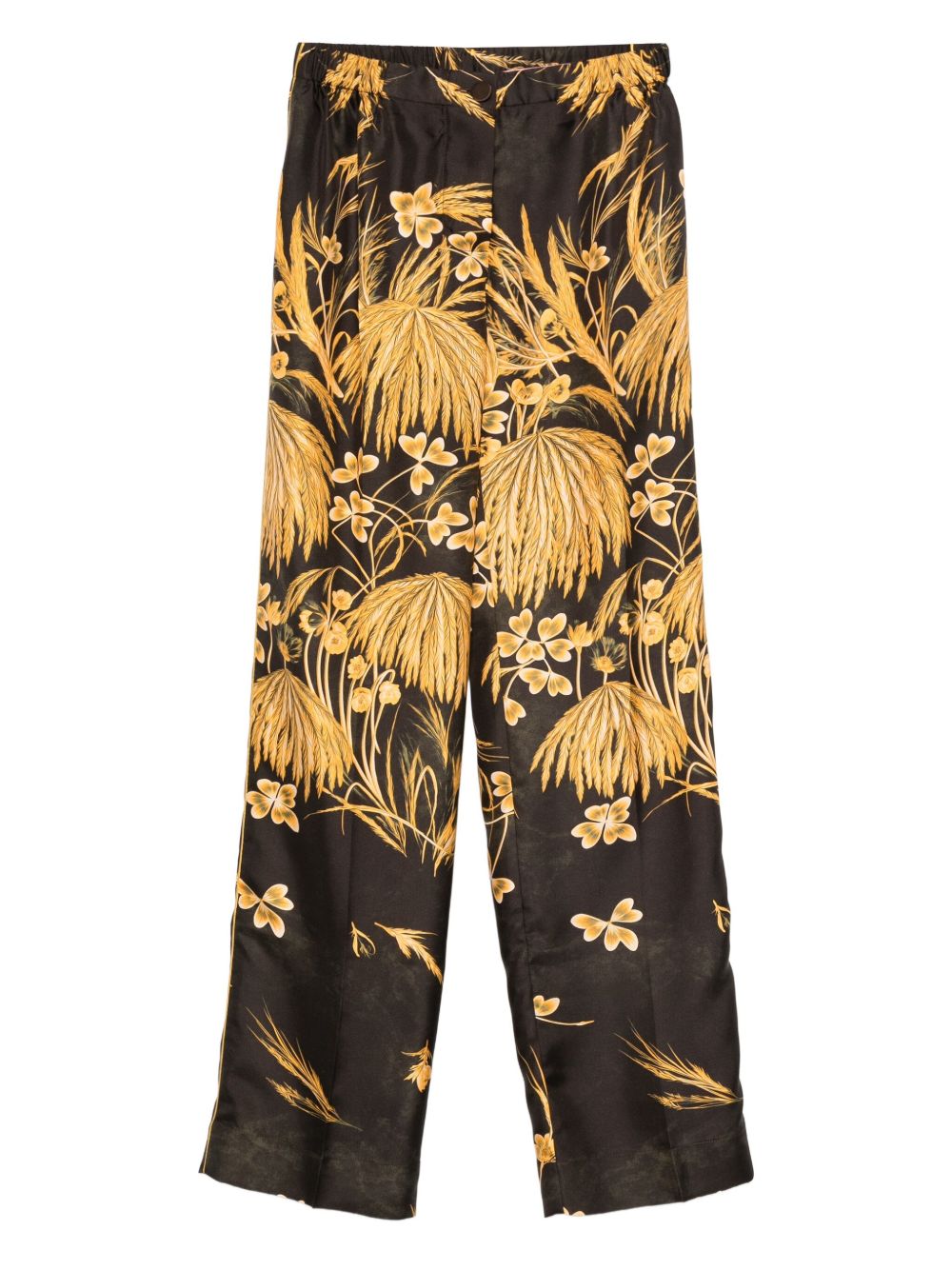 F.R.S FOR RESTLESS SLEEPERS Printed Silk Trousers for Women - FW25 Collection