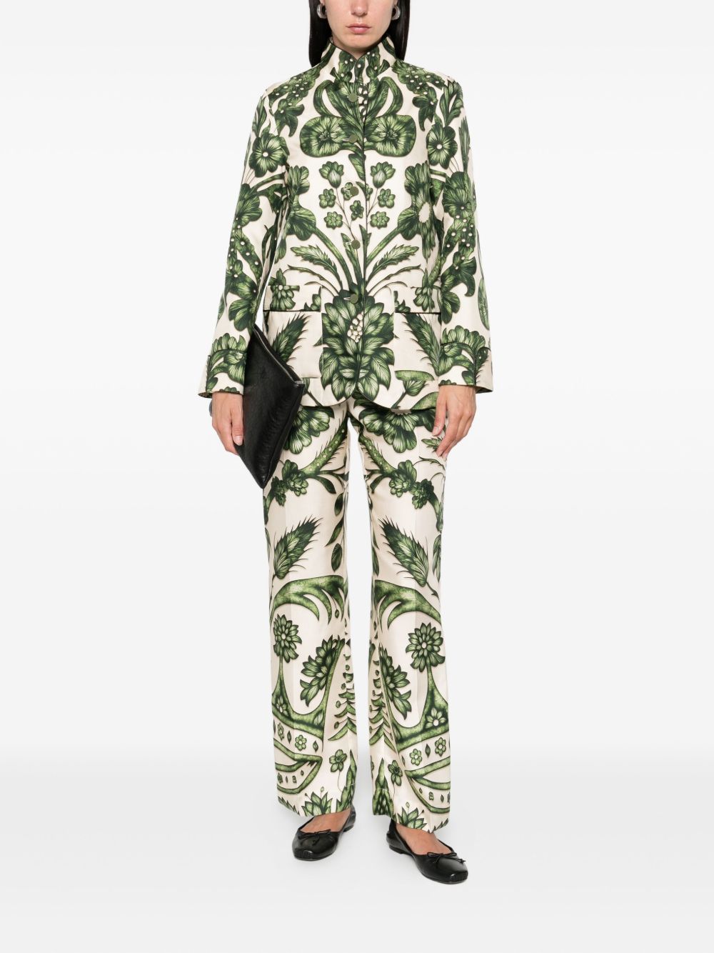 F.R.S FOR RESTLESS SLEEPERS Printed Silk Trousers - FW25 Collection