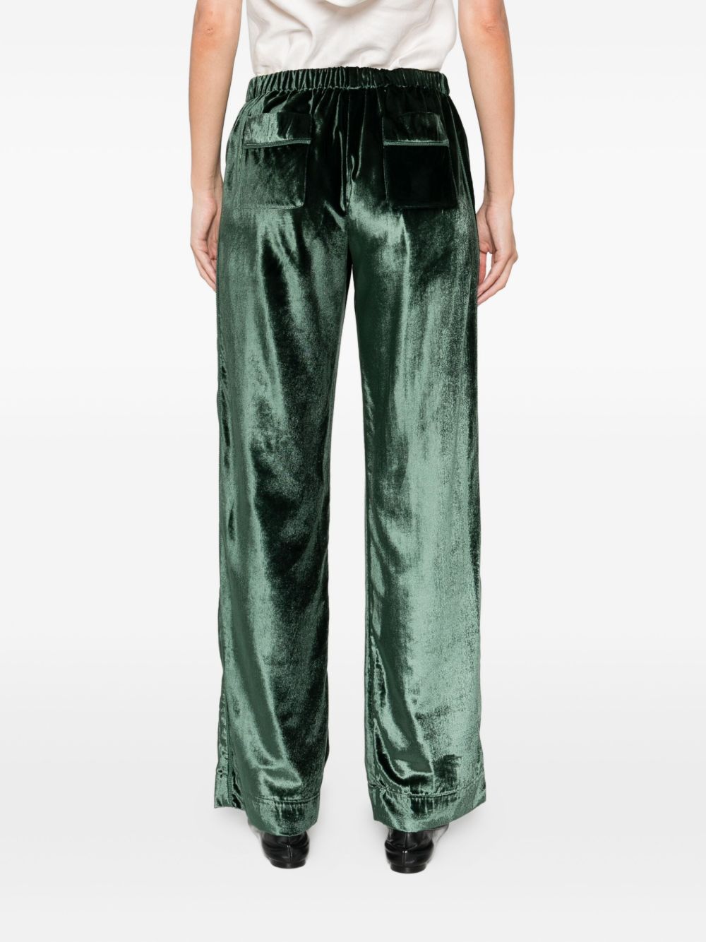 F.R.S FOR RESTLESS SLEEPERS High-Waisted Velvet Trousers for Women