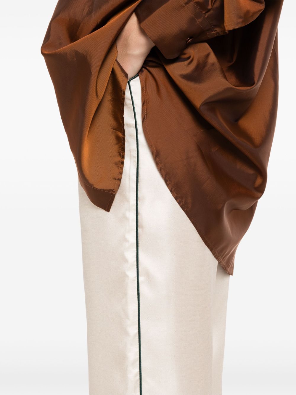 F.R.S FOR RESTLESS SLEEPERS Elegant Silk Printed Trousers