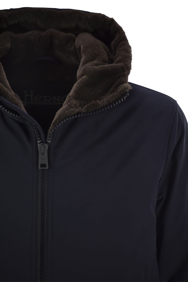 HERNO Men's Hooded Padded Parka Jacket