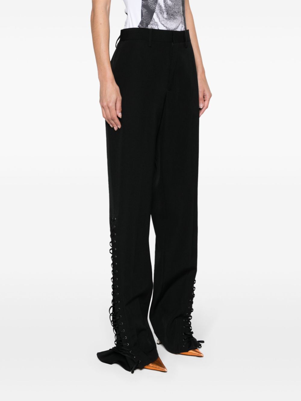 JEAN PAUL GAULTIER Tailored Wool Trousers for Women