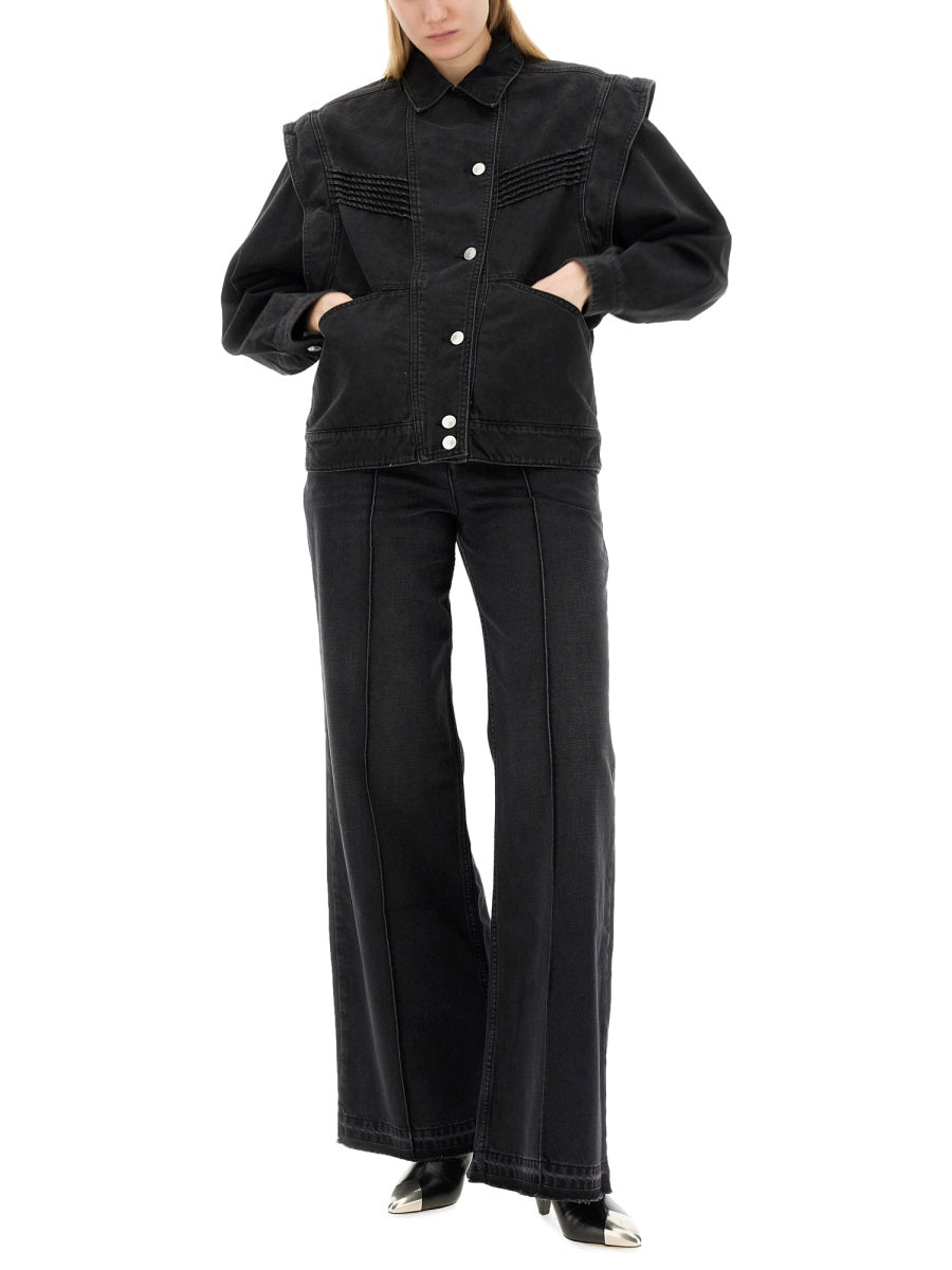 ISABEL MARANT Wide Leg Cotton Pants Size 38 FR