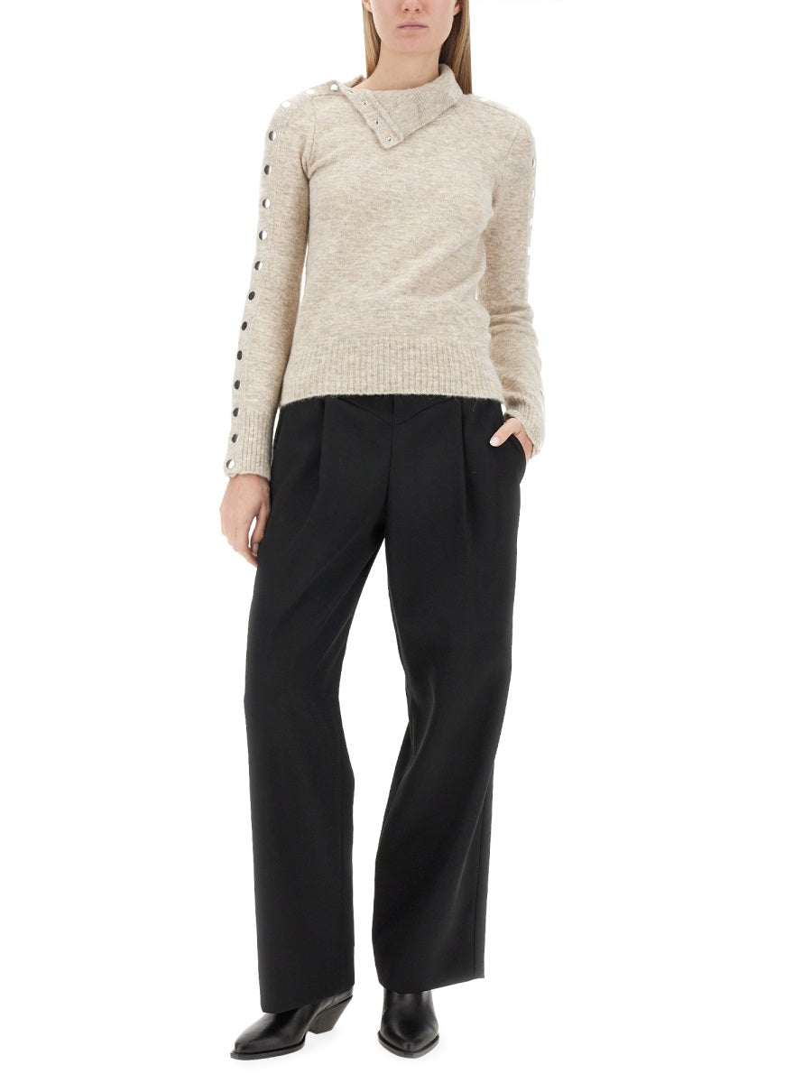 ISABEL MARANT Regular Fit Wool Pants - Size 40