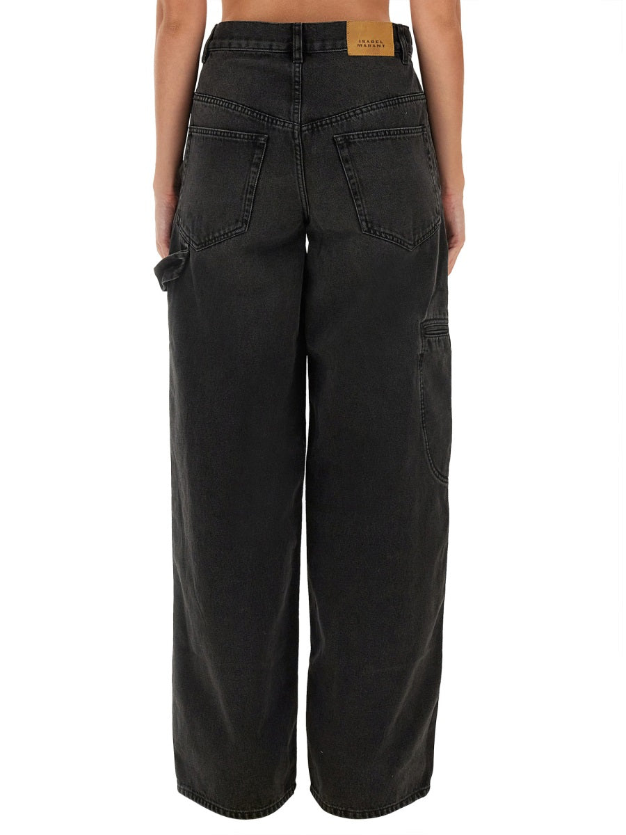 ISABEL MARANT ETOILE Solene High-Waisted Jeans - Size 38