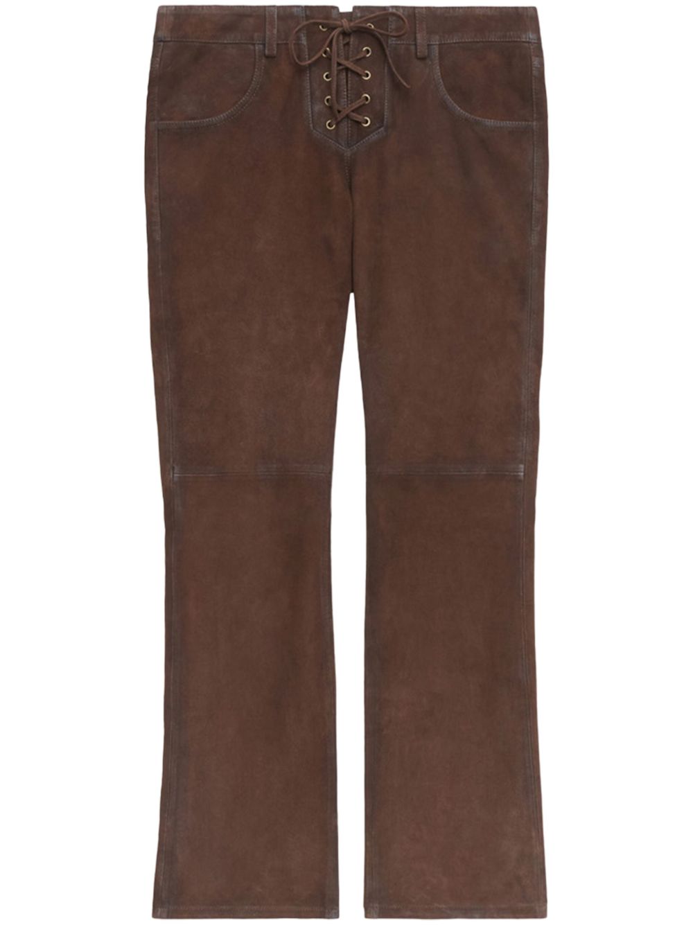 ISABEL MARANT Luxe Suede Lace-Up Trousers for Women