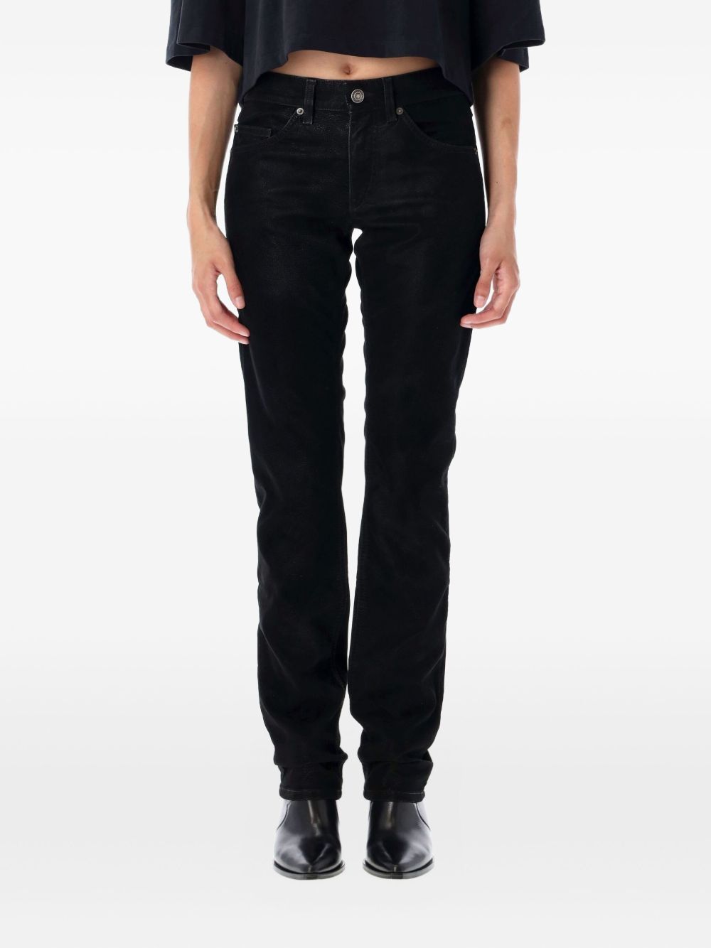 ISABEL MARANT ETOILE Eco Leather Straight-Leg Pants for Women