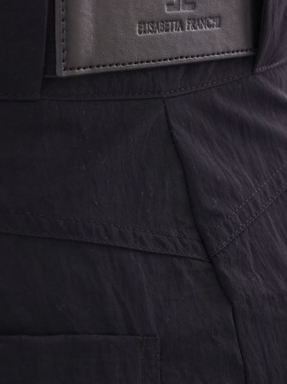 ELISABETTA FRANCHI Chic Pants with Gold Zip Buttons - Women's Fashion