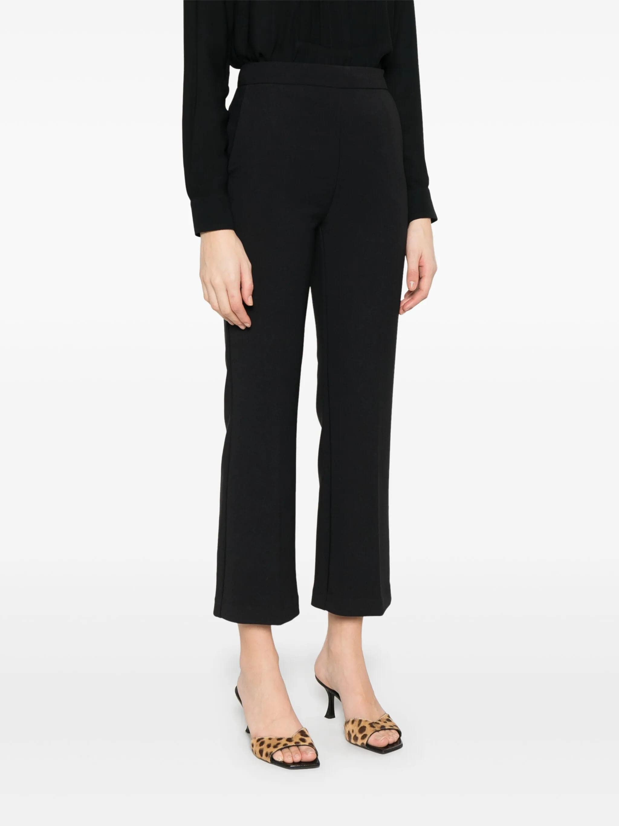 ELISABETTA FRANCHI Chic Cropped Viscose Pants for Women - SS25