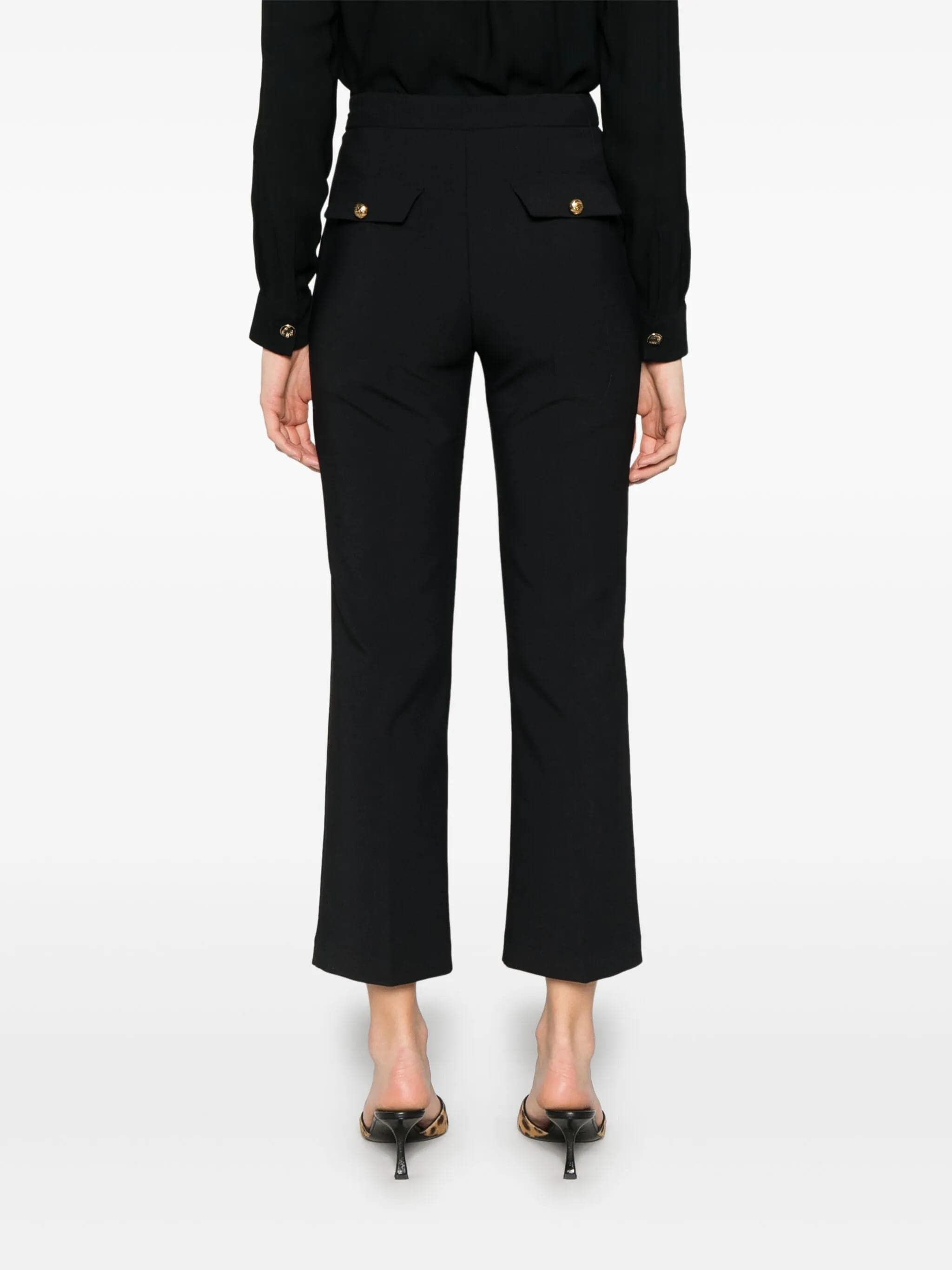 ELISABETTA FRANCHI Chic Cropped Viscose Pants for Women - SS25