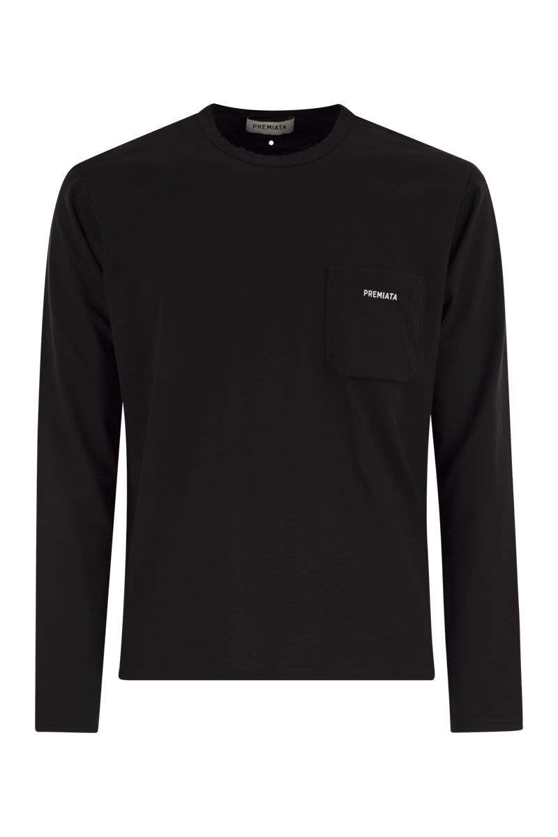 PREMIATA Regular Fit Cotton T-Shirt with Embroidered Details