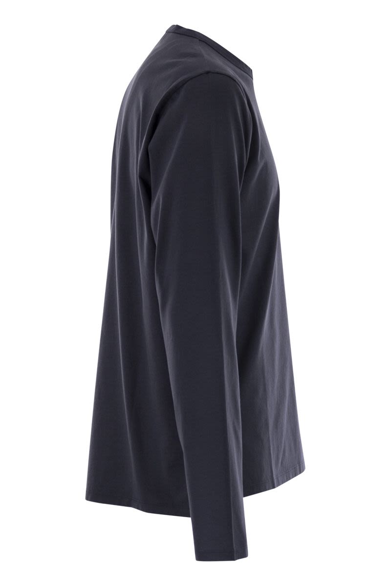 PREMIATA Regular Fit Cotton T-Shirt with Embroidered Motif