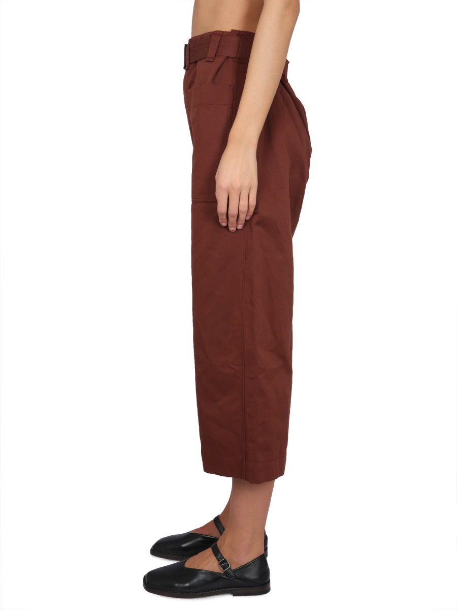 LEMAIRE Cropped Pants with Adjustable Waist