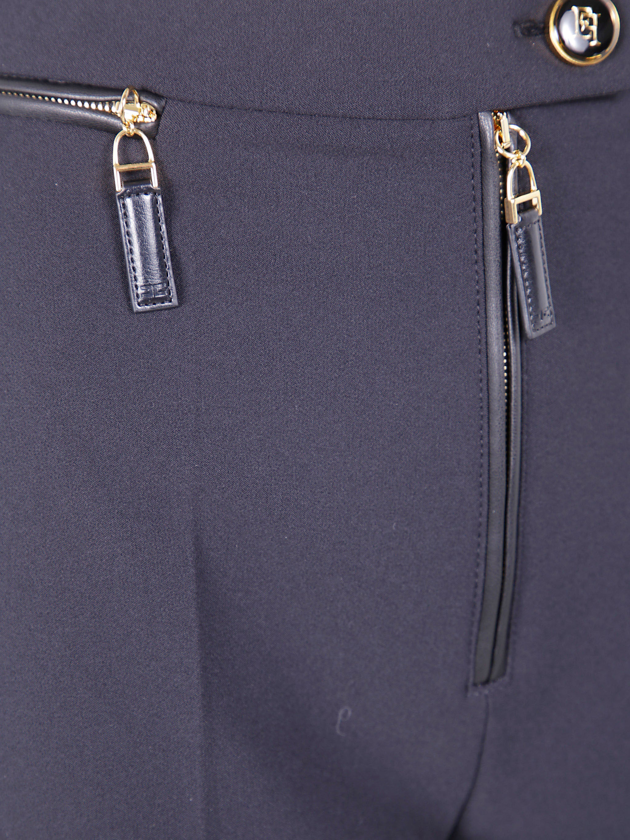 ELISABETTA FRANCHI Fitted Double Crepe Trousers