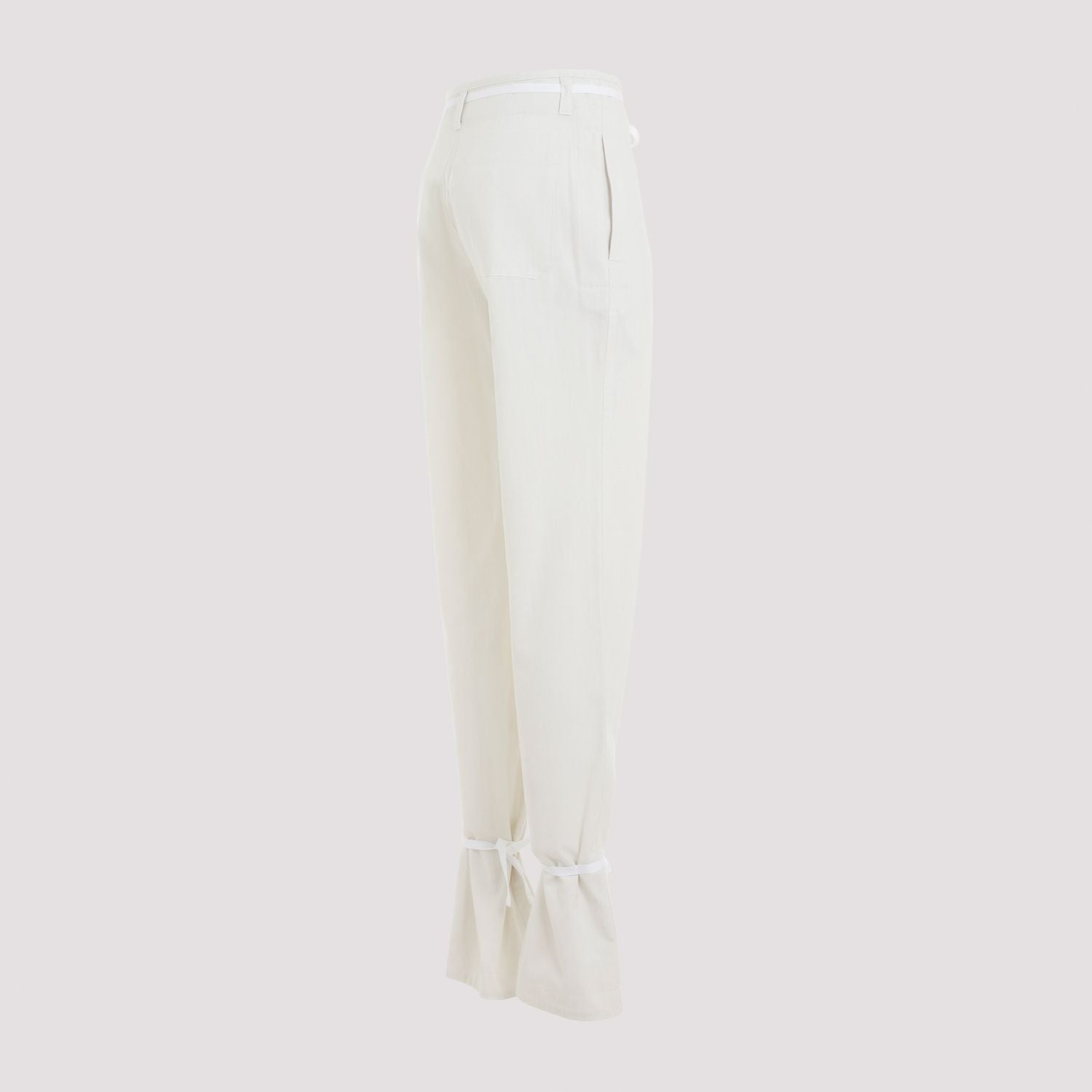 LEMAIRE Straight Pants with Strings for Women
