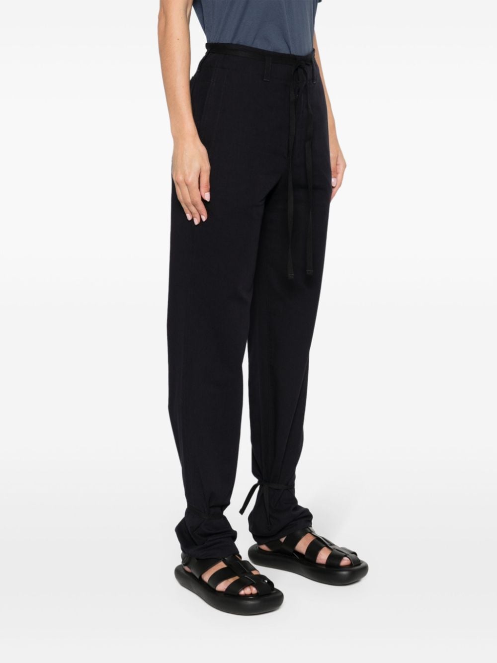 LEMAIRE Women's Cotton Drawstring Trousers