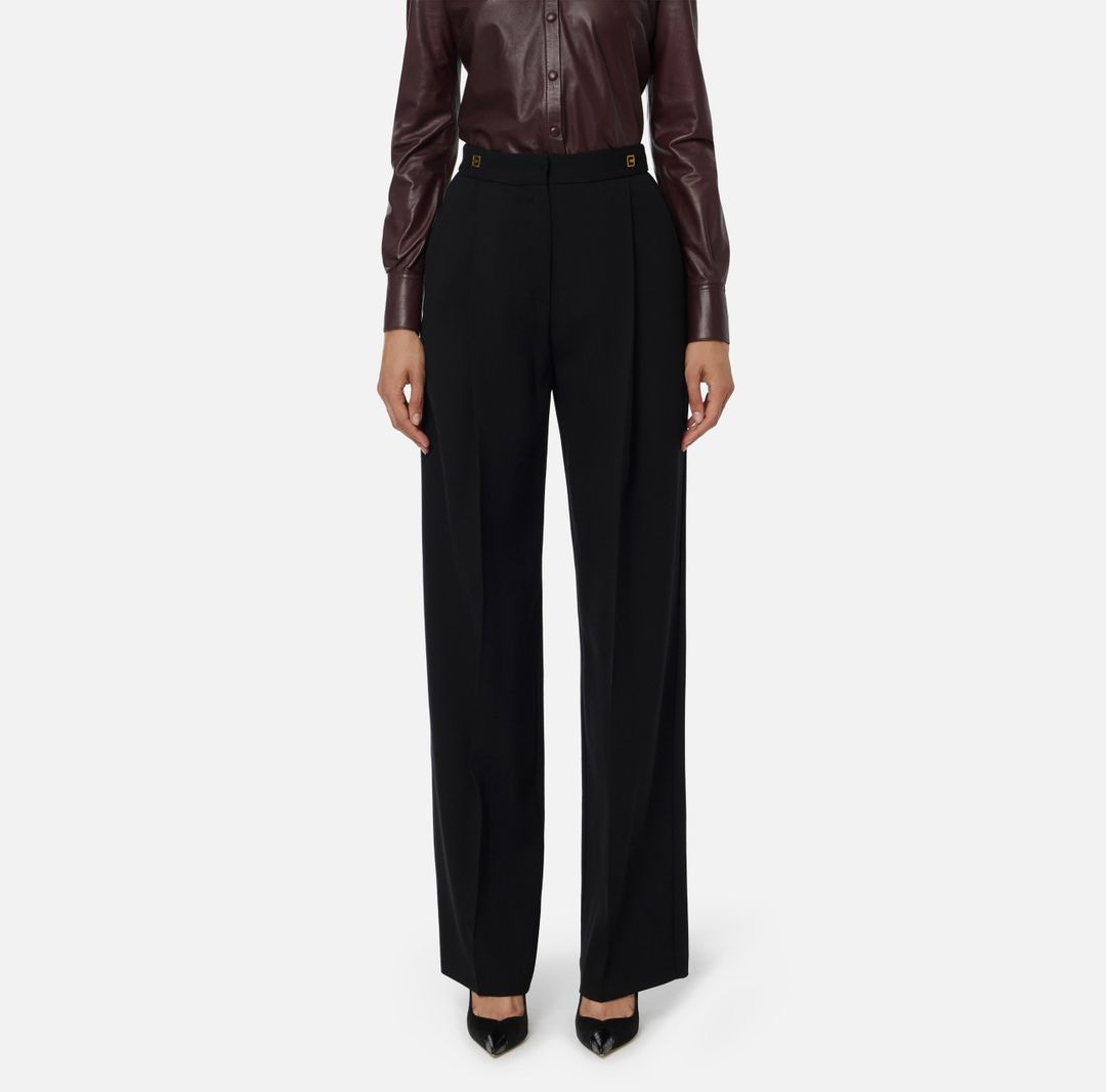 ELISABETTA FRANCHI Chic Women's Wool Pants for FW25