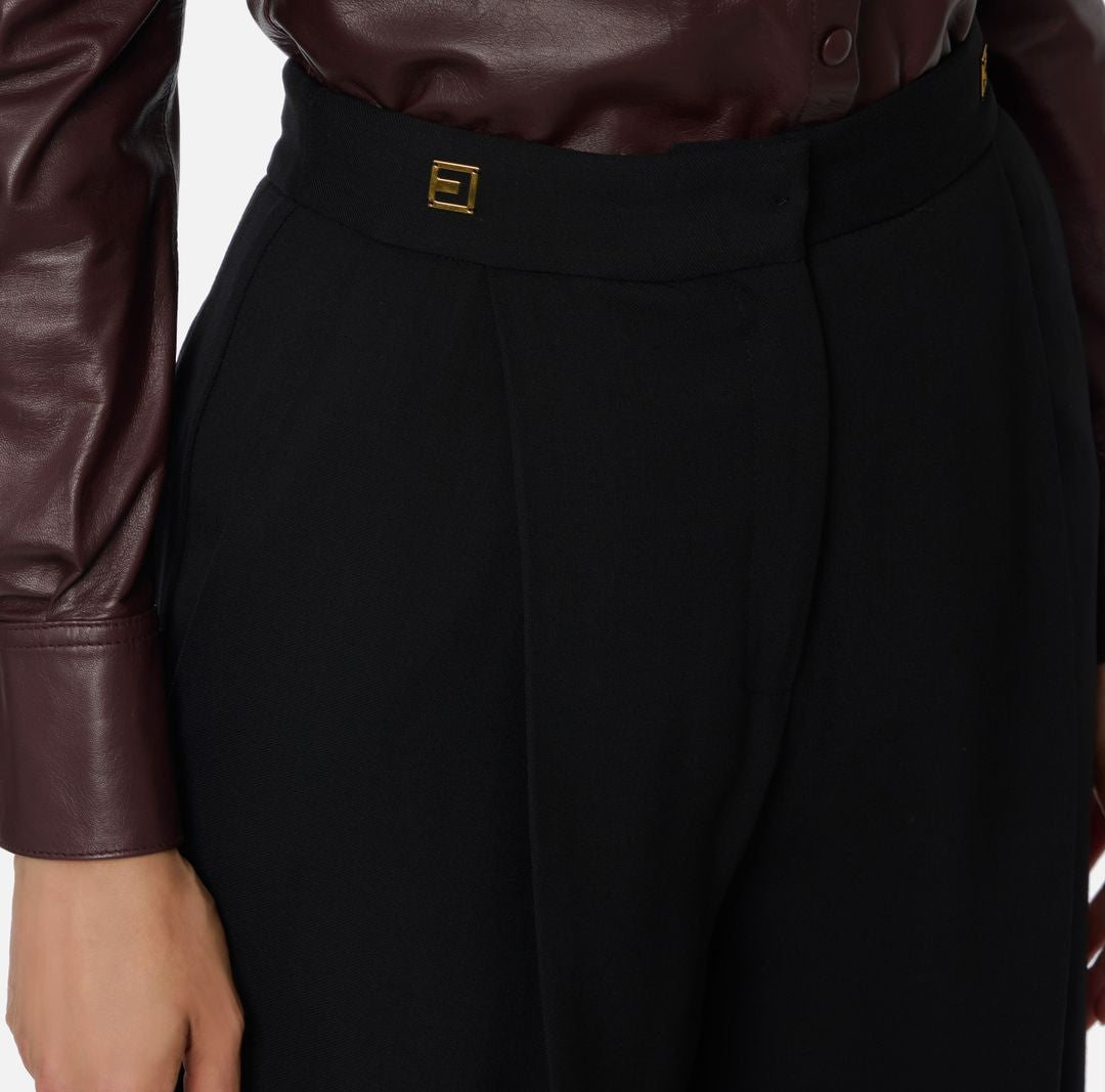 ELISABETTA FRANCHI Chic Women's Wool Pants for FW25