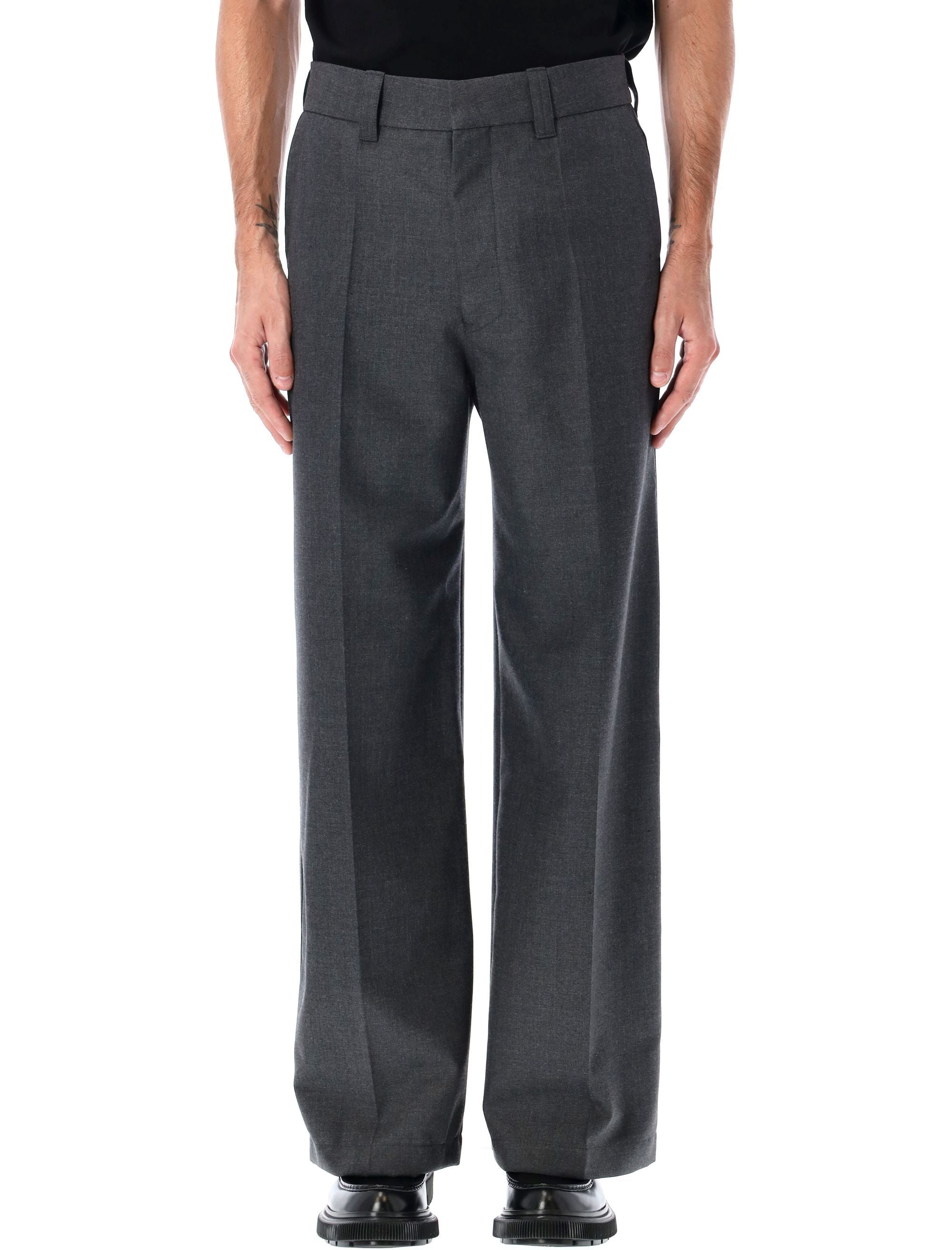 LEMAIRE Straight Tailored Pants in Poly Wool Twill - Size 48