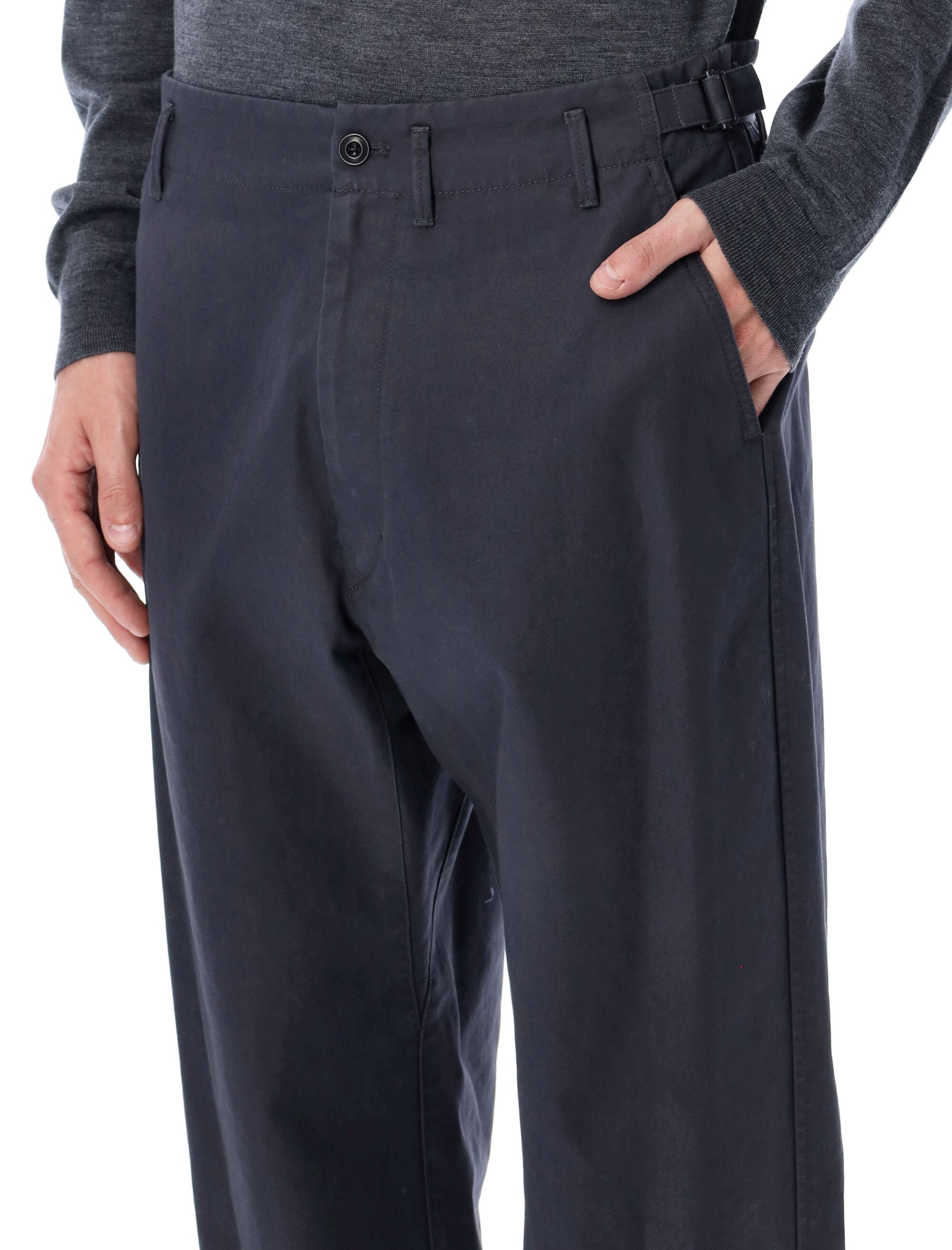 LEMAIRE Heavy Cotton Twill Carrot Pants - Size 48