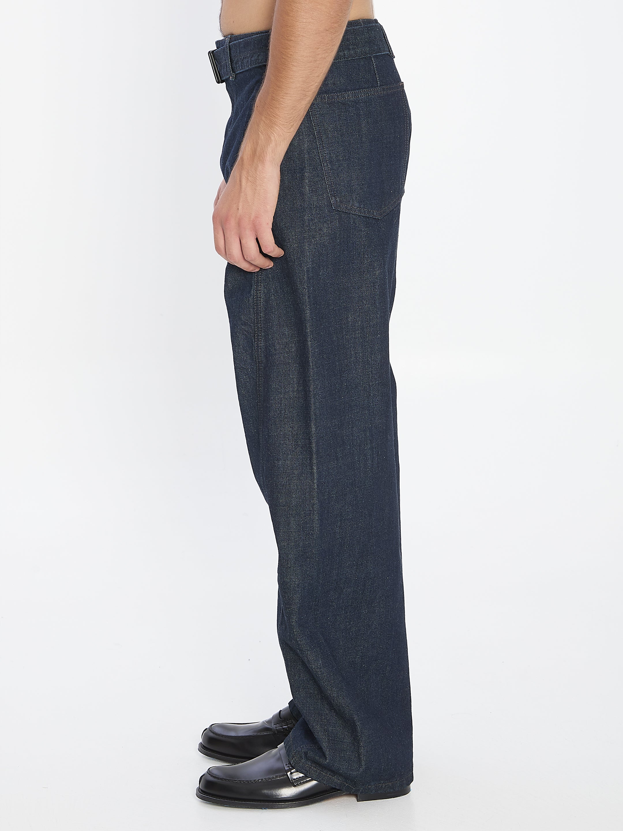 LEMAIRE Twisted Belted Pants with Adjustable Belt - Size M