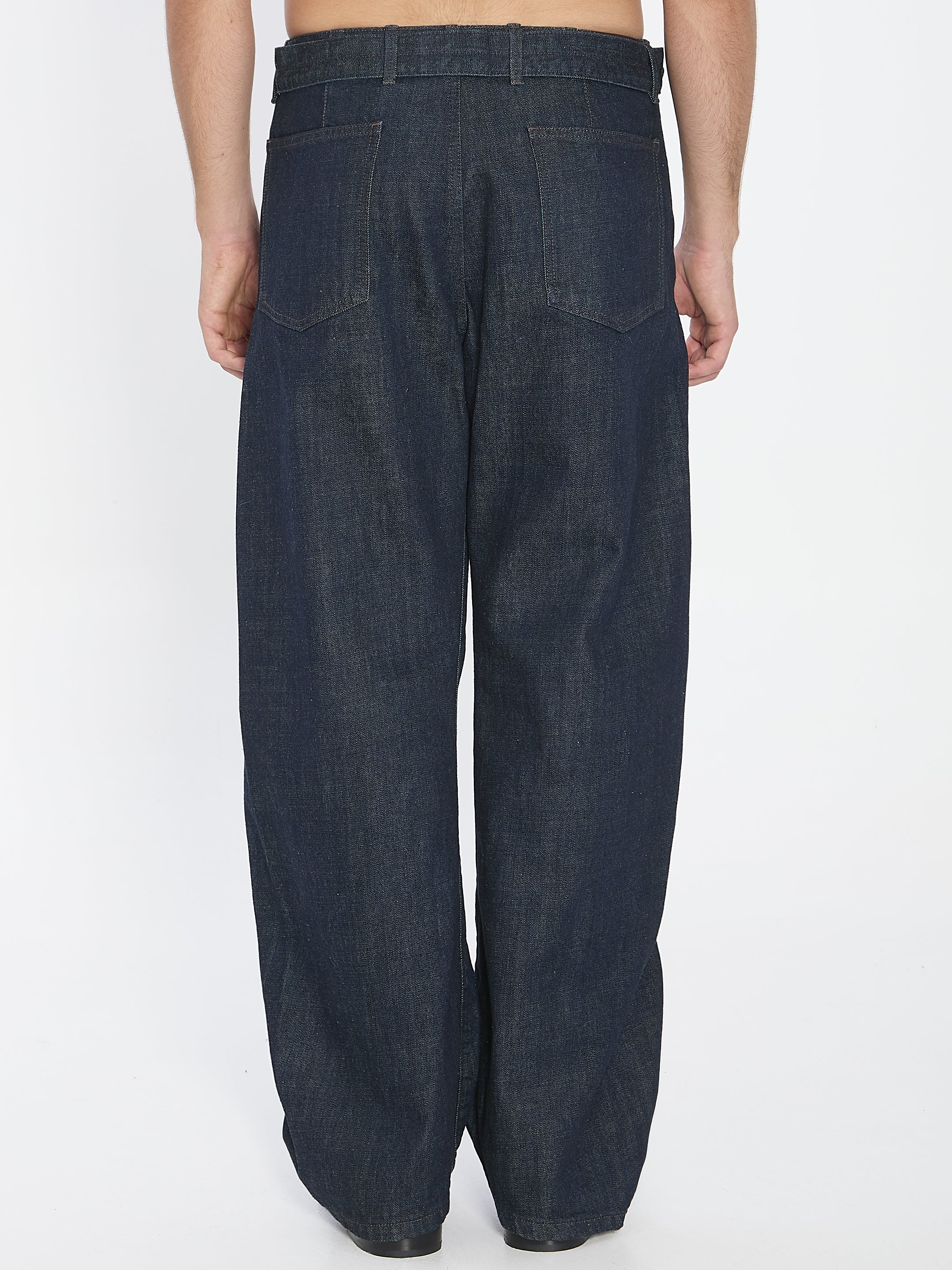 LEMAIRE Twisted Belted Pants with Adjustable Belt - Size M