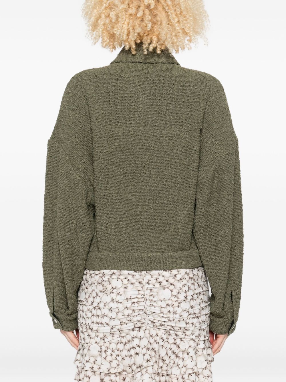 IRO Textured Weave Button Fastening Jacket for Women