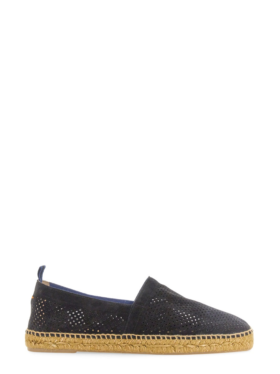 CASTAÑER Men's Stylish Perforated Espadrilles with Rope Sole