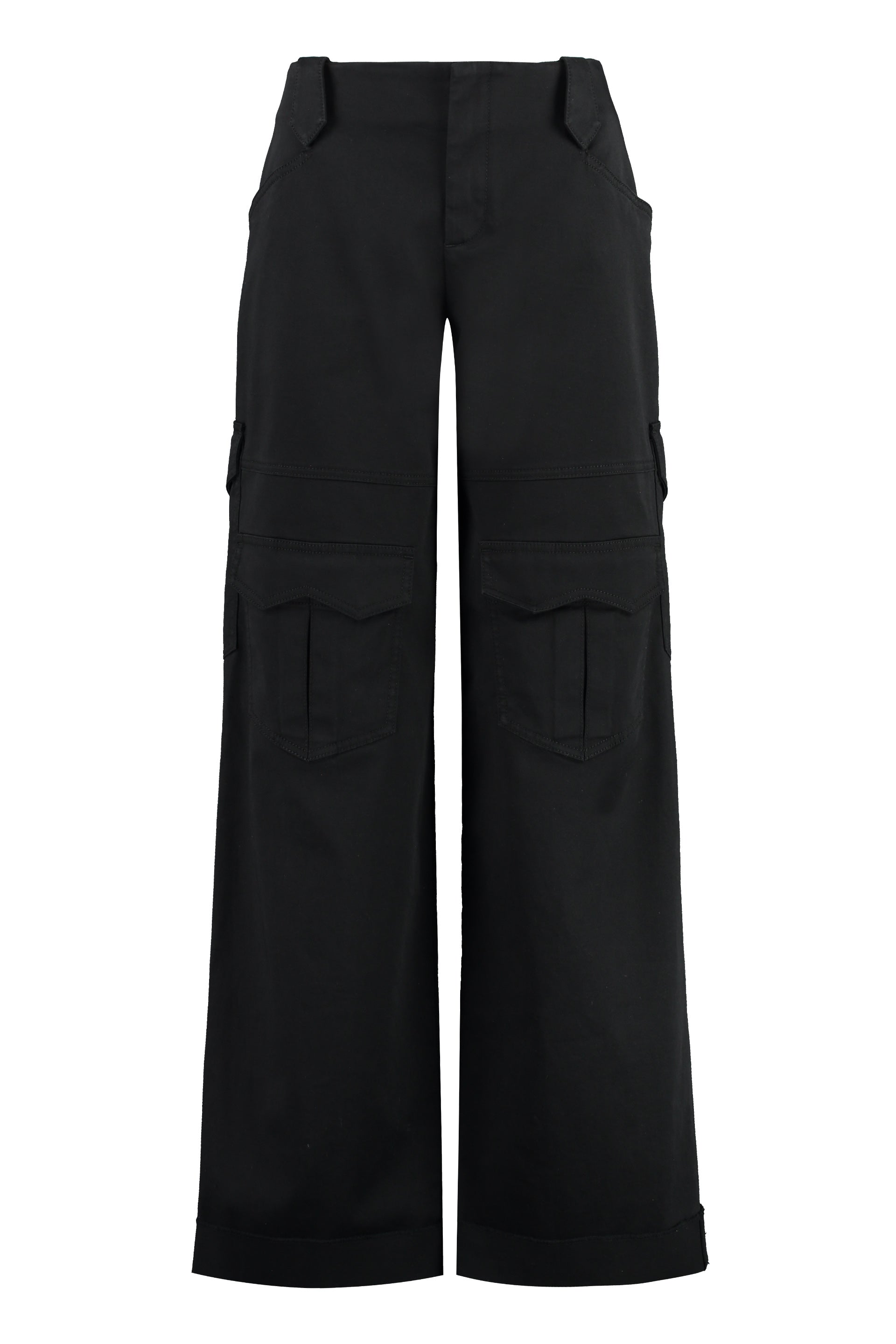 TOM FORD Gabardine Cargo Trousers with Rolled-Up Ankle Cuff - Women's
