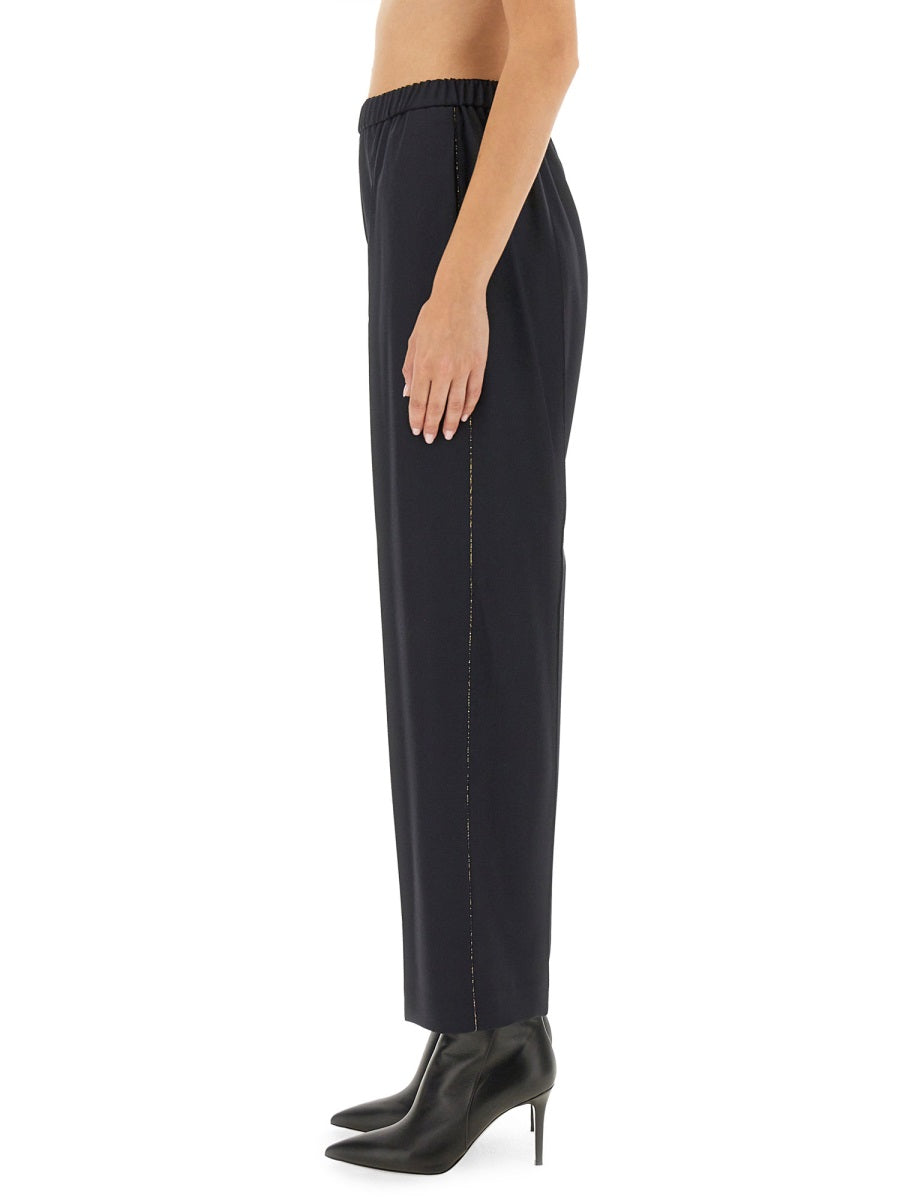 FABIANA FILIPPI Luxurious Virgin Wool Trousers for Women - Fall 2025