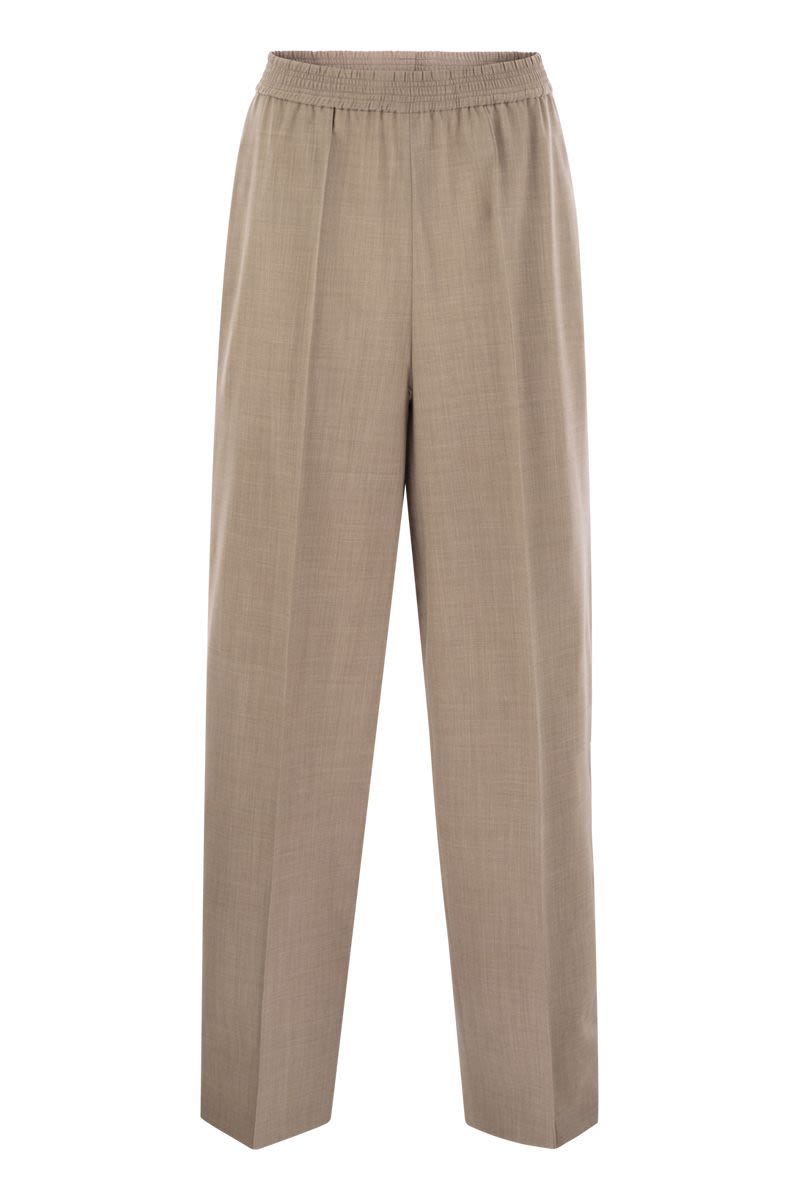 FABIANA FILIPPI Straight Wool Trousers for Women, FW25