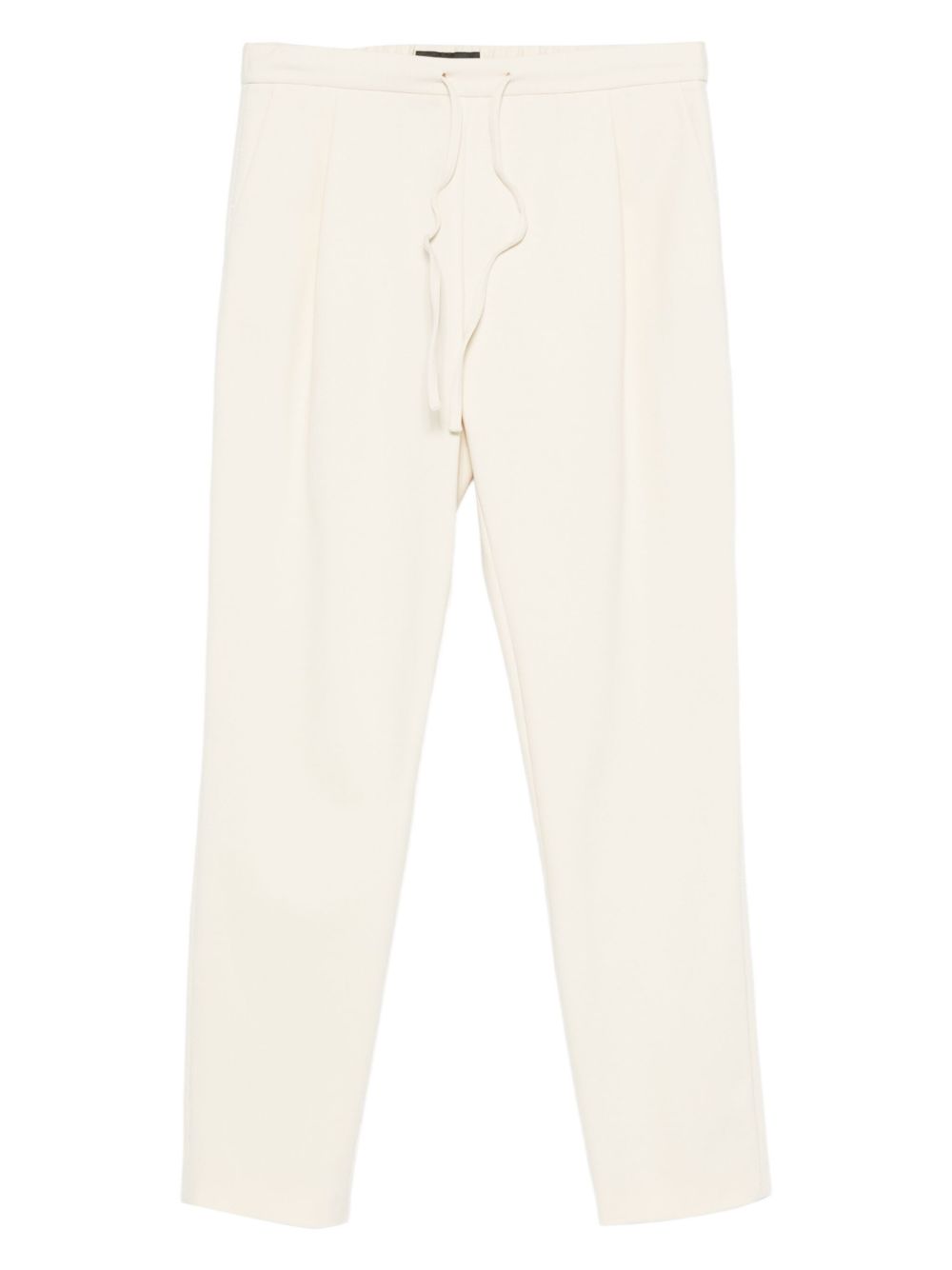 FABIANA FILIPPI Slim Drawstring Trousers with Pleat Detail