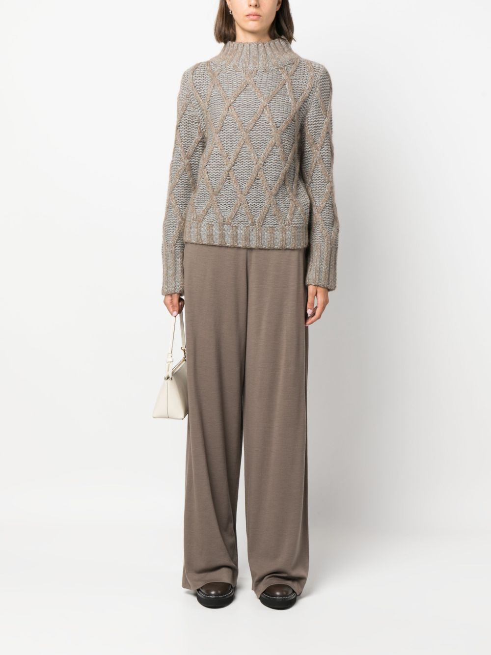 FABIANA FILIPPI Wide Leg Wool Trousers