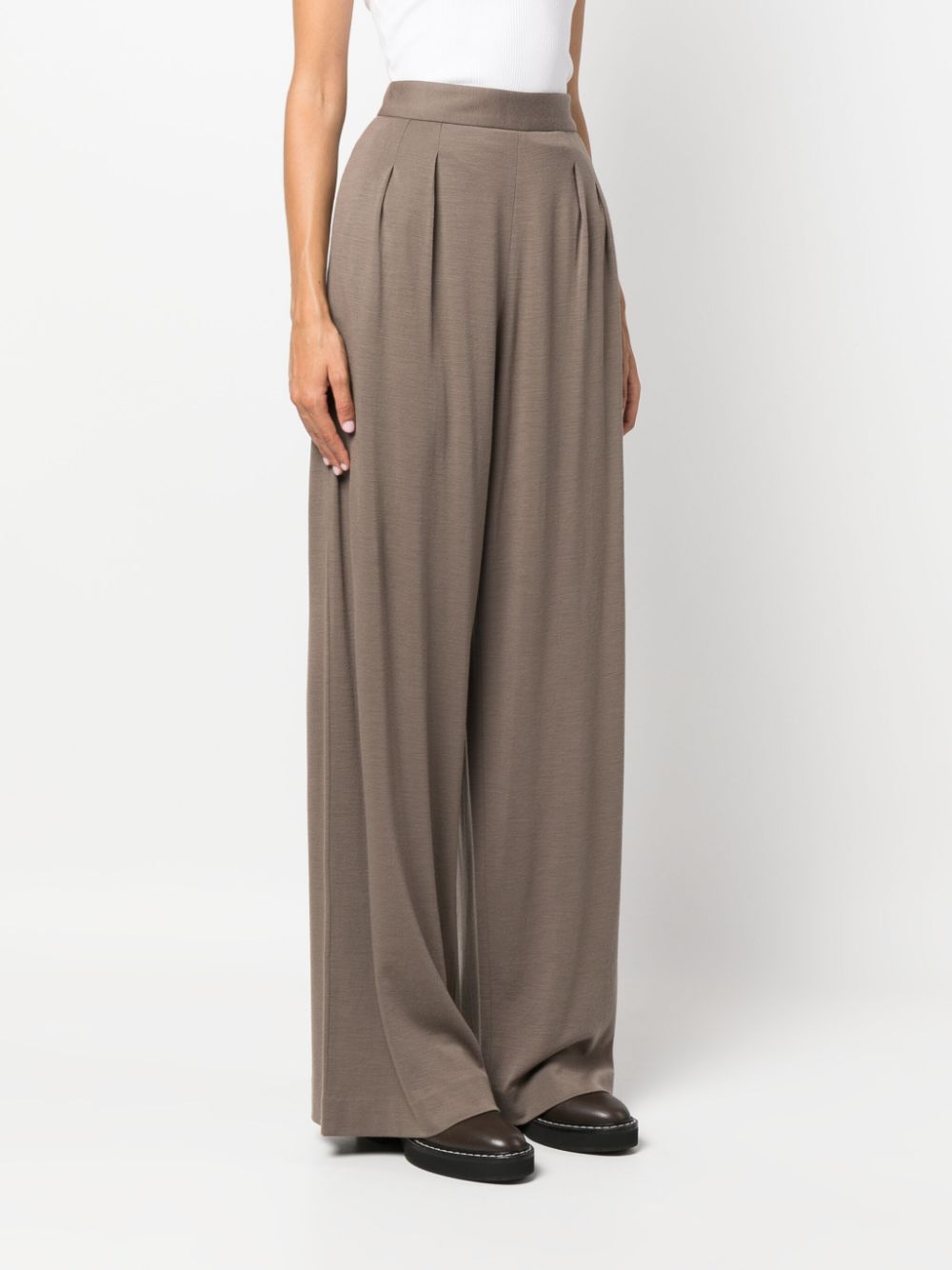 FABIANA FILIPPI Wide Leg Wool Trousers