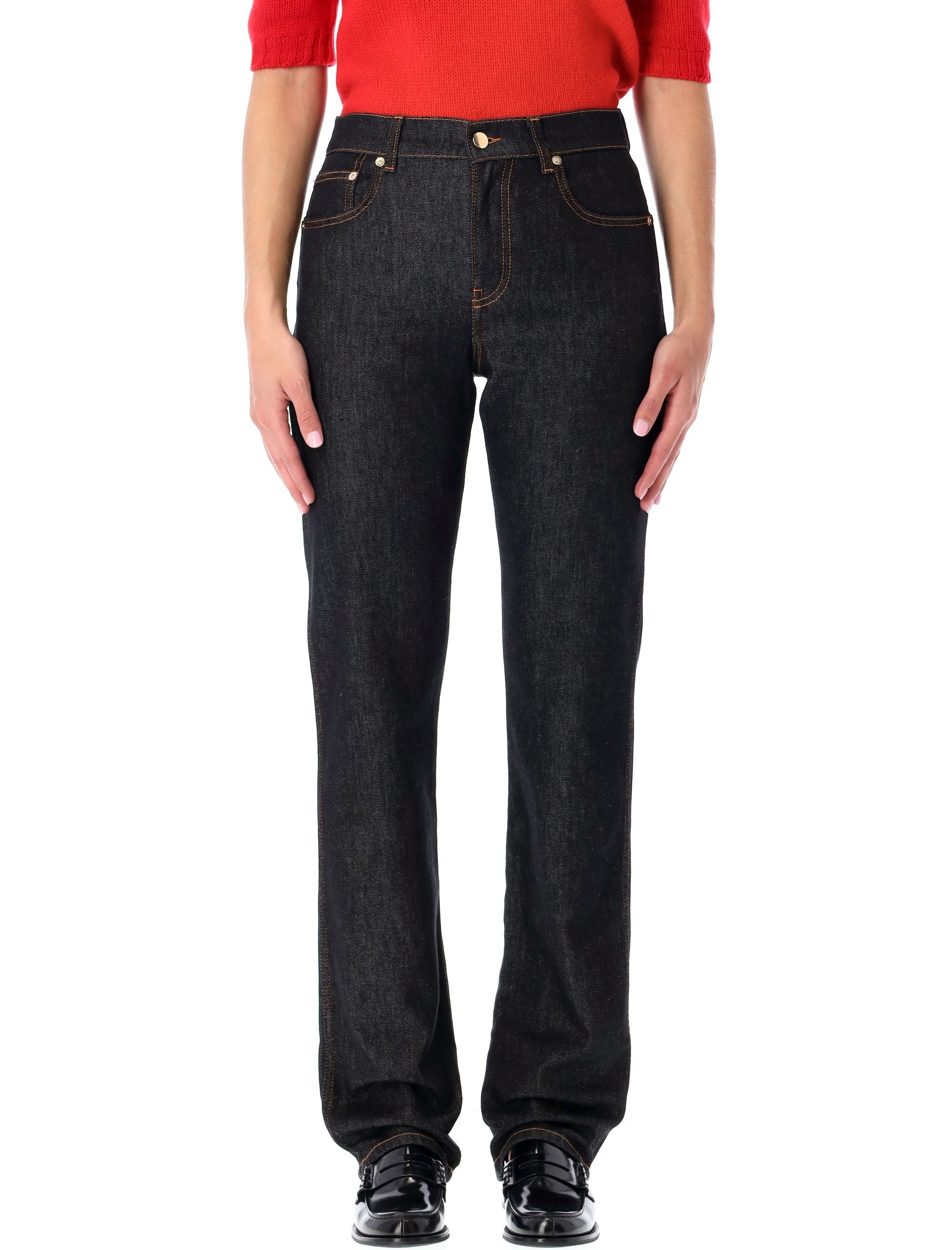 FABIANA FILIPPI Minimal High-Rise Straight Leg Jeans - Size 40