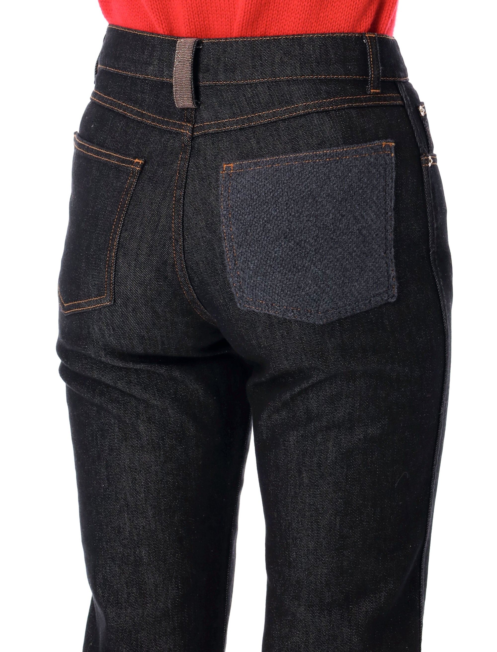 FABIANA FILIPPI Minimal High-Rise Straight Leg Jeans - Size 40