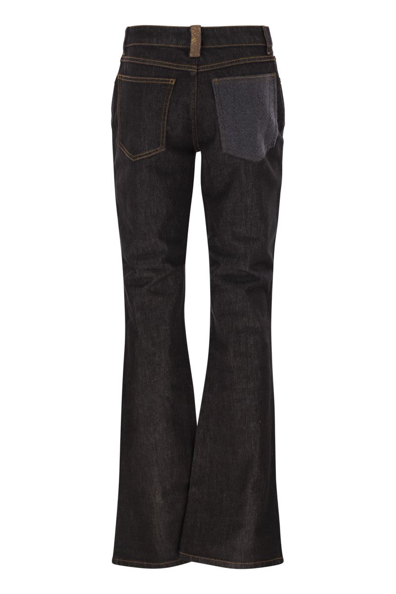 FABIANA FILIPPI Flare Fit 5-Pocket Denim Trousers