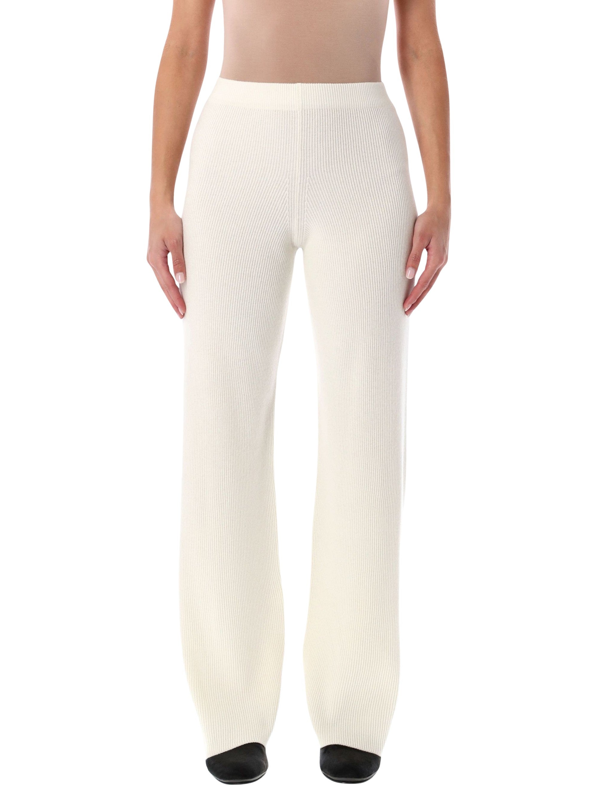 FABIANA FILIPPI Ribbed Wide-Leg Trousers - Size 40